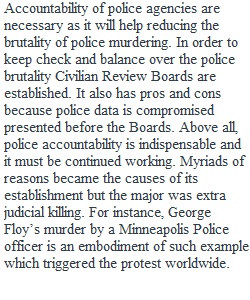 Module 1.4 Civilian Review Boards and Police Accountability